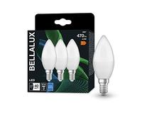 BELLALUX Lampe à LED, E14-base, optique mate,Blanc froid (4000K), 470 Lumen, Remplacement de la traditionnelle 40W-Ampoules 3-Pack