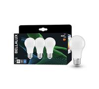 BELLALUX Lampe à LED, E27-base, optique dépolie,Blanc froid (4000K), 806 Lumen, Remplacement de la traditionnelle 60W-Ampoules 3-Pack