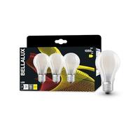 BELLALUX Lampe à LED, E27-base, verre dépoli,Blanc chaud (2700K), 1055 Lumen, Remplacement de la traditionnelle 75W-Ampoules 3-Pack