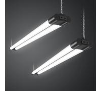 Bellanny Néon LED 120CM T8 Connectable Reglette LED, 40W 4400LM 6500K Blanc Froid Tube Néon, IP65 Imperméable Luminaire Plafonnier pour Garage Ateliers Sous-Sol Salle de Bain Bureau Parking, 2 Pièces