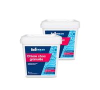 BELLAQUA Chlore Choc Piscine & Spa 10kg Chlore Rapide & Entretien Régulier | Facile à utiliser, 200g / 10 m³ en traitement choc, 50g / 10 m³ en entretien régulier, compatible piscine et spa