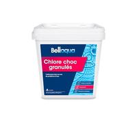 BELLAQUA Chlore Choc Piscine & Spa 5 kg Chlore Rapide & Entretien Régulier | Facile à utiliser, 200g / 10 m³ en traitement choc, 50g / 10 m³ en entretien régulier, compatible piscine et spa