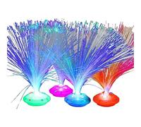 Belle lampe de nuit romantique à LED à fibre optique à changement de couleur, petite lampe de Noël, décoration d'intérieur, centre de table, lumière sensorielle, projecteur d'éclairage de table pour
