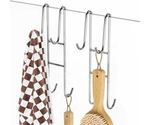 BELLE VOUS Lot de 2 Crochets pour Porte de Douche en Acier Inoxydable - Crochet Porte Serviette - Paroi de Douche en Verre et Salle de Bain - Support et Accroche Serviettes de Bain