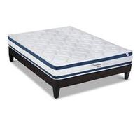 BELLECOUR LITERIE - Ensemble CHENONCEAU 140x190 cm - Matelas Mémoire de forme + Sommier Bois G