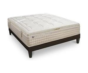 BELLECOUR LITERIE - Ensemble EMPEREUR 140x190 cm - Matelas Mémoire de forme + Sommier Bois G