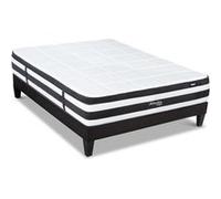 LITERIE - Ensemble FONTAINEBLEAU 140x190 cm - Matelas Ressorts ensachés + Sommier Bois