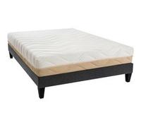 BELLECOUR LITERIE - Ensemble LEMAN 160x200 cm - Matelas Mousse hypersoft + Sommier Bois G