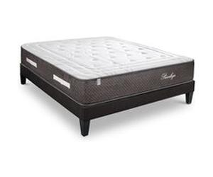 BELLECOUR LITERIE - Ensemble PRIVILEGE 160x200 cm - Matelas Ressorts ensachés + Sommier Bois G
