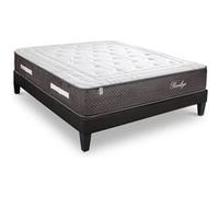 LITERIE - Ensemble PRIVILEGE 200x220 cm - Matelas Ressorts ensachés + Sommier Bois