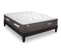 BELLECOUR LITERIE - Ensemble PRIVILEGE 90x200 cm - Matelas Ressorts ensachés + Sommier Bois G