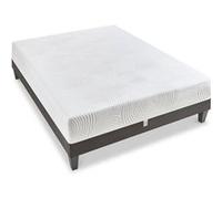 BELLECOUR LITERIE - Ensemble VOSGES 90x190 cm - Matelas Mousse Haute Densité + Sommier Bois
