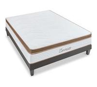 BELLECOUR LITERIE - Ensemble ZERMATT 180x200 cm - Matelas Mémoire de forme + Sommier Bois G