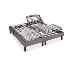 BELLECOUR LITERIE | Jeu de 2 sommiers électriques Athena 2x80x200 cm | Lattes & Plots