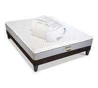 BELLECOUR LITERIE - Pack anti punaise AMBOISE 140x200 cm - Matelas + Sommier + Accessoires G