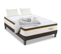 Pack Prêt à dormir BELLECOUR 3.0 140x200 cm - Matelas Ressorts ensachés + Sommier + Accessoires G