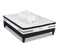 BELLECOUR LITERIE - Pack Prêt à dormir BELLEVUE 90x190 cm - Matelas Ressorts ensachés + Sommier + Accessoires G
