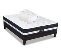 BELLECOUR LITERIE - Pack Prêt à dormir CHAMBORD 90x190 cm - Matelas Micro-ressorts + Sommier + Accessoires G