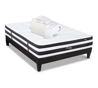 LITERIE - Pack Prêt à dormir FONTAINEBLEAU 180x200 cm - Matelas Ressorts ensachés + Sommier + Accessoires