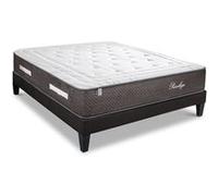 LITERIE - Pack PRIVILEGE 140x200 cm - Matelas Ressorts ensachés + Sommier Bois + Protège matelas anti punaise