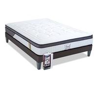 BELLECOUR LITERIE - Pack TIVOLI 180x200 cm - Matelas Mémoire de forme + Sommier Bois + Protège matelas anti punaise G