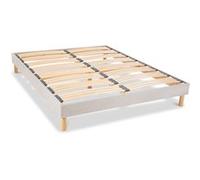BELLECOUR LITERIE - Sommier à lattes en bois CAPITOLE 180x200 cm - Coloris Gris clair - Livré en kit Gris G