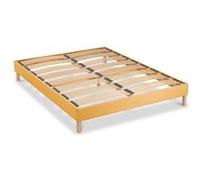 BELLECOUR LITERIE - Sommier à lattes en bois LUMIERE 140x190 cm - Coloris Jaune - Livré en kit Jaune G