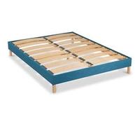 BELLECOUR LITERIE - Sommier à lattes en bois LUMIERE 160x200 cm - Coloris Turquoise - Livré en kit Turquoise G