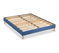 BELLECOUR LITERIE - Sommier à lattes en bois LUMIERE 90x190 cm - Coloris Bleu marine - Livré en kit Bleu marine G