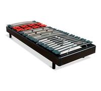 BELLECOUR LITERIE - Sommier électrique BODYSOFT 80x200 cm - Lattes & Plots Noir G