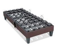 BELLECOUR LITERIE - Sommier électrique MONDOR 70x190 cm - Plots Gris G