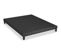 BELLECOUR LITERIE - Sommier tapissier CAPUCINE 90x190 cm - Epaisseur 13 cm - Gris anthracite (pieds non inclus) Gris G