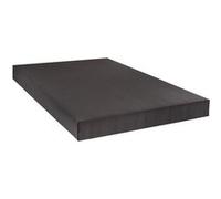 BELLECOUR LITERIE - Sommier tapissier CONSTANTINE 140x200 cm - Epaisseur 18 cm - Gris anthracite (pieds non inclus) Gris G