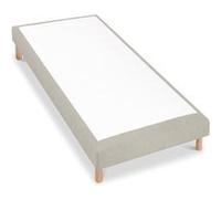 BELLECOUR LITERIE - Sommier tapissier SISAL 90x190 cm - Epaisseur 18 cm - Beige (pieds inclus) Beige