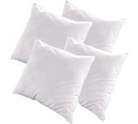 Bellecour - Lot de 4 oreillers alaska - fibres creuses polyester - mi-ferme - 60 x 60 cm Blanc G