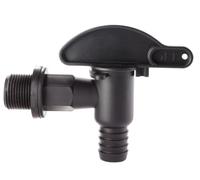Belli - Robinet de puisage pour réserves d'eau - Robinet gros debit joint plat noir 1" (26/34) pour récupérateur d'eau