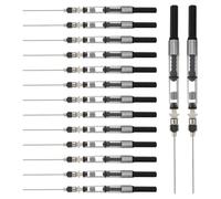 BELLIFFY 15 Pièces Convertisseur à Piston pour Stylo-plume 3,4mm | Remplissage D’encre Rapide, Embout Émoussé Amovible, Aide Portable pour Étudiants et Bureau