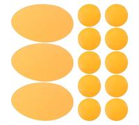 BELLIFFY 20 Autocollants Ronds en Gel Pet Autocollants pour Lampes LED et Lampes Suspendues, Film Filtre à Lumière Chaude Orange, Retrait Rapide, pour Éclairage de Studio et Scènes
