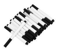 BELLIFFY 20 Pièces Feutre Tableau Blanc Effaçable à Sec Noir en Plastique, Marqueur pour Tableau Blanc et Ardoise, pour École et Salles de Réunion