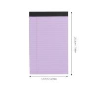 BELLIFFY 6 Pièces Petit Bloc-notes à Feuilles Lignées et Couverture Laminée | Bloc-notes Scolaire Pratique pour Étudiants et Déplacements Quotidiens, Pages Détachables Faciles Couleur Aléatoire