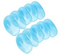 BELLIFFY Anti-taches Bleu 5 Paires de Protège-oreilles en Silicone Doux et Confortable pour Teinture de Cheveux pour Shampooing et Coiffure en Salon