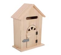 BELLIFFY Boîte aux Lettres Murale en Bois de Style Vintage Verrouillable, Robuste et Décorative de Maison pour Maison et Bureau