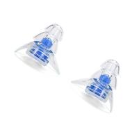 BELLIFFY Bouchons D'oreille en Silicone Ergonomiques Bleu, Légers et Confortables, Anti-bruit de Travail Bruyant et Chantier, 1 Paire