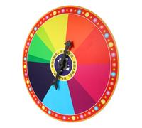 BELLIFFY Grande Roue de la Fortune Murale, Roue de loterie en Plastique, Design Simple et Pratique, pour Jeu de société en intérieur
