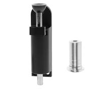 BELLIFFY Loqueteau à Ressort Automatique pour Porte et Fenêtre Loquet Coulissant Robuste avec Verrouillage Sécurisé Adapté aux Portes Coulissantes Battantes et Fenêtres Noir Petit Modèle