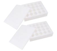 BELLIFFY Récipient à Œufs 2 Pièces en Mousse PE Blanc 40 Emplacements Résistant aux Chutes pour Usage Domestique et Magasin