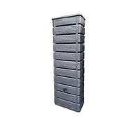 BELLIJARDIN Récupérateur à Eau Wood Anthracite 300L + Kit raccord chéneau Inclus 0219-1 185