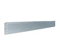 bellissa 10 pièce Bordure de Jardin & pelouse en métal - 99680 - tôle en Acier galvanisé, argenté - 118 x 12,5 cm, Longueur d'utilisation 11,5 m - avec méthode d'assemblage brevetée