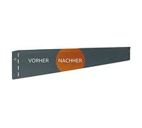 bellissa 15 pièce Bordure de Jardin & pelouse CORTEN en métal - 91011 - Acier corten Brillant - 118 x 13 cm, Longueur d'utilisation 17,25m - avec Technique d'assemblage brevetée