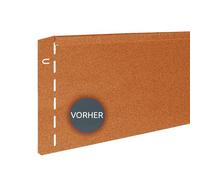 bellissa 15 pièce Bordure de Jardin & pelouse CORTEN en métal - 91012 - Acier corten Brillant - 118 x 20 cm, Longueur d'utilisation 17,25 m - avec Technique d'assemblage brevetée